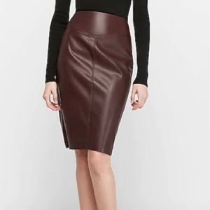 Express Faux Leather Pencil Skirt size 12